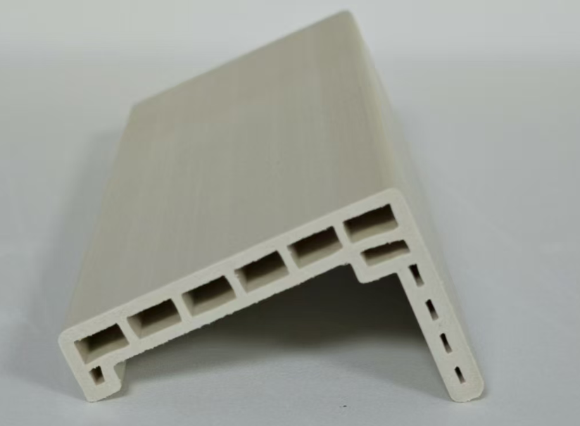 60*38/80*60/100*60mm Off White Flat WPC Door Architrave